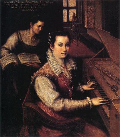 Self-portrait_at the Clavichord with a Servant by Lavinia Fontana1 650